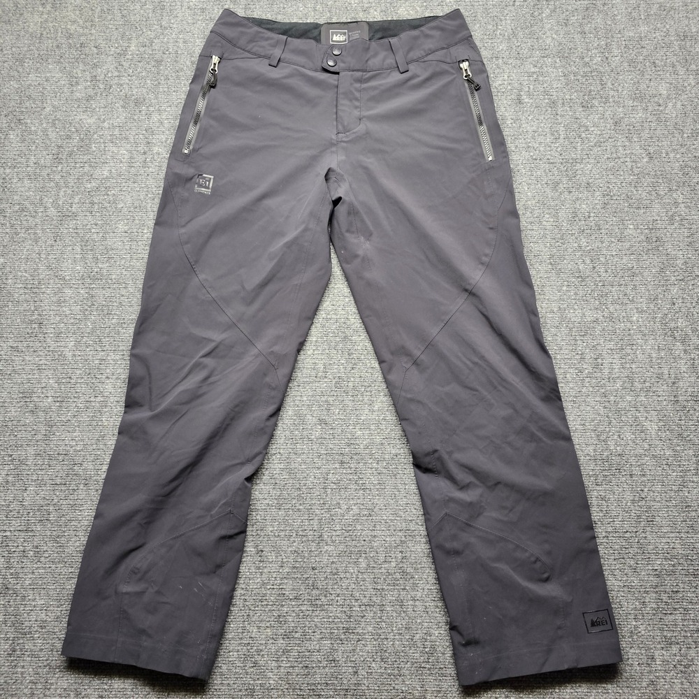 REI Elements Women Small Petite Hiking Pants Gray Outdoor Technical Trousers